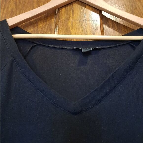 Express Sparkle Tunic V Neck Fitted Black - Picture 5 of 12